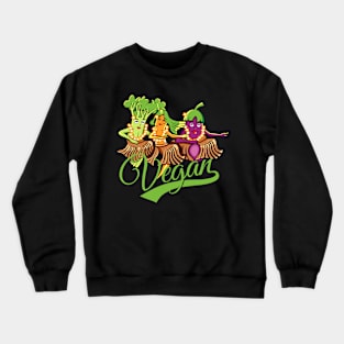 vegan be happy Crewneck Sweatshirt